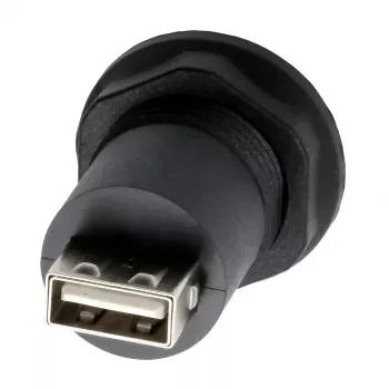 EXSYS EX-49213 Panel-Mount adapter USB-B utičnica na USB-A utičnicu, USB 2.0, metalni okvir