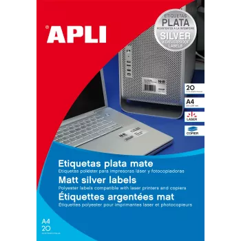 AGIPA vodootporne etikete od poliesterskog filma 105 x 148 mm bijele (1 list) 1227