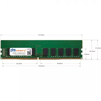 PHS-memory 8GB DDR4 ECC UDIMM 2666MHz PC4-21300E RAM for MSI MS-98L2-SKU1 SP571864