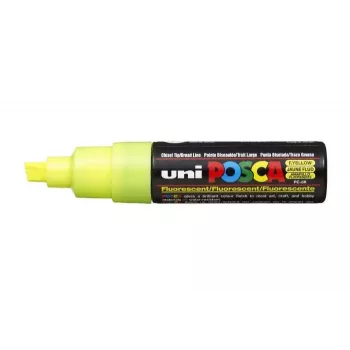 POSCA PC-8K J Fluo neon žuti pigmentni marker s klinastim vrhom, 8,0 mm širina linije, 1 komad