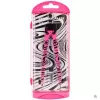 FABER-CASTELL EBERHARD FABER Quick-Adjust Compass, Neon Pink/Black, Central Drive Spindle, Black Graphic Pattern, 1 Piece (571701)