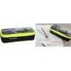FABER-CASTELL EBERHARD FABER Race Car pernica, crno-neonžuta poliester, veliki glavni pretinac, pretinac na patentni zatvarač 577575