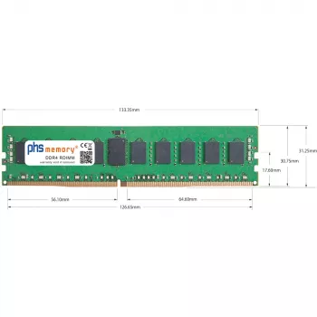 PHS-memory 32GB DDR4 ECC UDIMM 3200MHz PC4-25600E RAM za Synology RackStation RS3626xs SP619473
