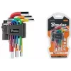 Bradas 9-dijelni set imbus ključeva, S2 čelik, višebojni, metrički 1.5-10mm, L-oblik, označeni bojom, DIY-HKH42-SH/B
