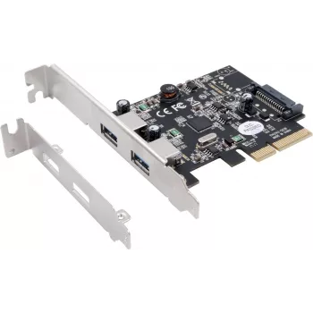 EXSYS EX-12001-2 PCIe x2 niskoprofilni USB 3.2 Gen 2x2 adapter