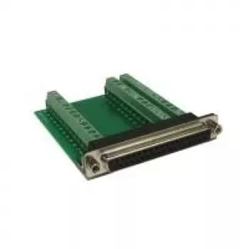EXSYS EX-49040 D-SUB 37-pinski muški adapter na vijčani priključni blok, zeleno/srebrni