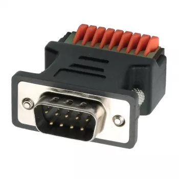 EXSYS EX-49110 DB9 muški adapter na 9-pinski vijčani priključni blok s tipkalom