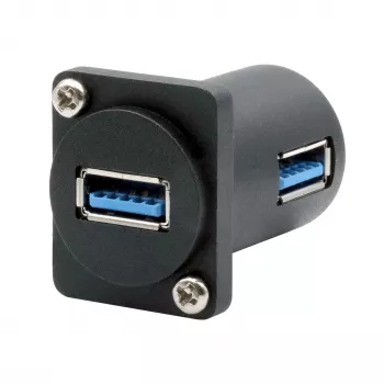 EXSYS EX-49154 D-tip adapter USB-A utičnica na utičnicu 90°, USB 3.2 Gen 1