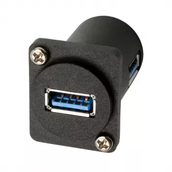 EXSYS EX-49154 D-tip adapter USB-A utičnica na utičnicu 90°, USB 3.2 Gen 1