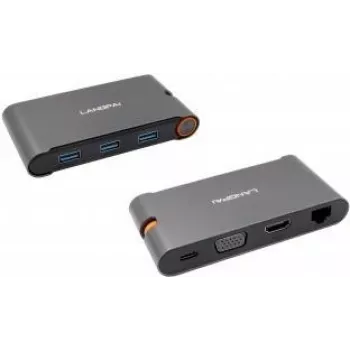 EXSYS EX-1220HM USB 3.2 Gen 1 metalni hub sa 7-u-1 priključaka za prijenosna računala, MateBook i MacBook