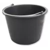 Bradas KTW20 građevna kanta 20 L PVC crna, okrugla, s metalnom ručkom i skalom volumena