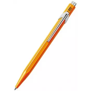 Caran d'Ache 849 PopLine Fluo kemijska olovka, fluo narančasta, plava tinta, Medium 849.030