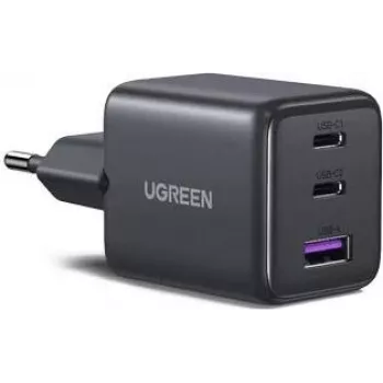 UGREEN 30W 3-portni GaN II brzi punjač USB-A i 2 x USB-C crni (55536)