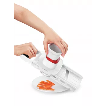 Metaltex Profi Multi-Grater Mandoline, 5 Inserts, White/Black 194875084