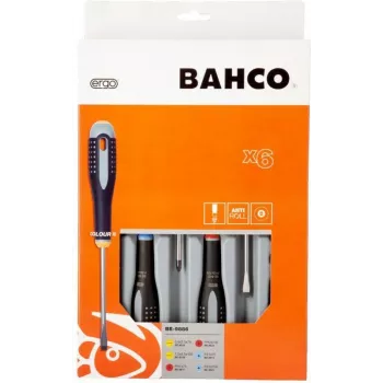 Bahco ERGO radionički set odvijača 6-dijelni ravni, Phillips, Pozidriv (BE-9886)