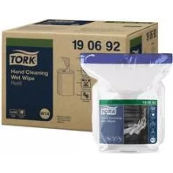 TORK 190692 Premium maramice za čišćenje ruku, 58 kom., 300 x 270 mm, bez otapala, pH neutralne, aloe vera i glicerin, posuda za ponovno zatvaranje
