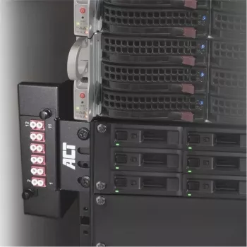 ACT Zero U multifunkcionalni nosač FA2133 – 19 inch montaža u stalak, čelik, crni