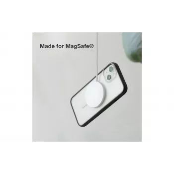 Woodcessories ECO643 iPhone 14 Plus Case - Eco-Friendly Black & Transparent Back Cover