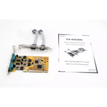 EXSYS EX-42034IS 4-portna RS-232/422/485 PCI serijska kartica sa zaštitom od prenapona i optičkom izolacijom
