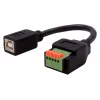 EXSYS EX-49130 USB 2.0 adapter USB-B utičnica na 5-Pin terminal block s tipkalom, 15 cm