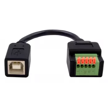 EXSYS EX-49130 USB 2.0 adapter USB-B utičnica na 5-Pin terminal block s tipkalom, 15 cm