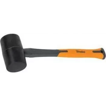 Bradas gumeni čekić 450 g antracit/narančasti 340 mm fiberglas drška protuklizna TPR drška DIY-HF6045