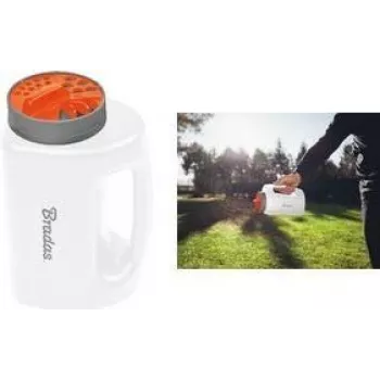 Bradas Manual Mini Seeder WHITE LINE, 2 Litre, White/Anthracite, Plastic, Ergonomic Handle, 1 Piece (WL-SE101)