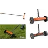 Bradas vertikulator za travnjak na kotačima, narančasti/antracit, metalni okvir, PVC drška, čelični zupci, radna širina 32 cm, 1 komad (KT-V2045)