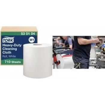 TORK W1 Premium rola višenamjenskih krpa za čišćenje, 1-slojna, bijela, 270 m, iznimno jaka, netkani materijal, 710 krpa, 1 rola (530104)
