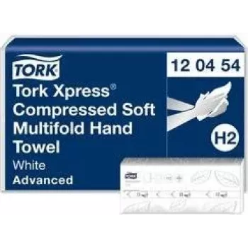 TORK Xpress multifold papirnati ručnici, 212 x 320 mm, W-falc sustav H2, Advanced, tissue, reljefni, bijeli - 1 svežanj (600454)