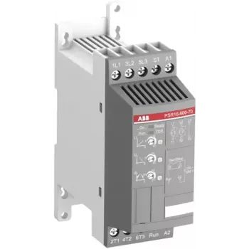 ABB PSR16-600-70 soft starter, 16 A, 208-600 V AC, upravljanje 100-240 V AC, 3-fazni, 7,5 kW pri 400 V 1SFA896107R7000