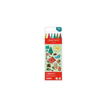 Caran d'Ache Fibralo Kawaii Swiss flomasteri, set od 6, tinta na bazi vode 185.804