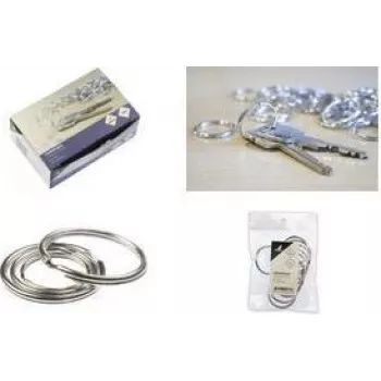 Kangaro metalni privjesak za ključeve, promjer 25 mm, srebrni, 1 komad K-28125