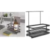 Metaltex Tokyo LAVA organizator za sudoper, mat crni, metal, otporan na hrđu, otporan na udarce, 1 komad 352902000