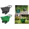 Bradas HANDY-GO vrtna tačke 90 L zelena, nosivost 150 kg, plastična korpa, čelični okvir, zračni kotač TQ-WB090GR