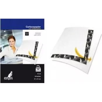 KANGARO karbon papir DIN A4+, 100 listova, crni, 210 x 310 mm, za pisaće strojeve K-7800492