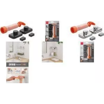 Metaltex VacuumFix set kuka krom plastika montaža bez bušenja - 1 set 404999000