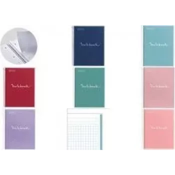 MIQUELRIUS Collegeblock bilježnica EMOTIONS, DIN A4, svijetloplava kockasta, 80 listova, 90 g/m², 1 komad MR46058
