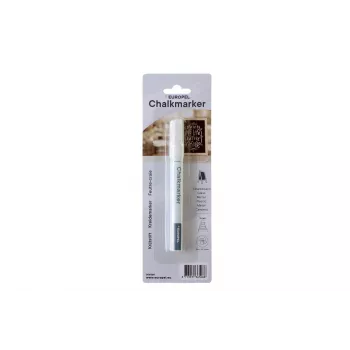 EUROPEL kreda marker 3 mm, bijeli, okrugli ili klinasti vrh, blister pakiranje (1 kom.) 356508