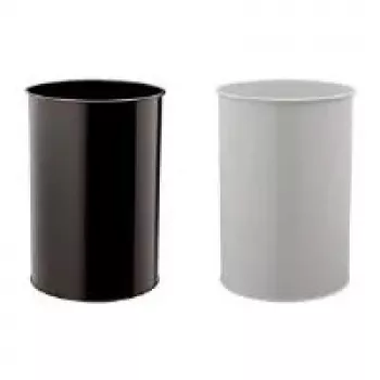 DURABLE metalna kanta za smeće 30L okrugla crna 330301