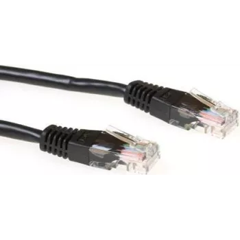 ACT IB9901 Cat6 U/UTP mrežni kabel, 1m, crni