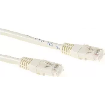 ACT Cat6a U/UTP patch kabel, 0,25m, boje bjelokosti, RJ45, 10Gbps, 500MHz IB3352