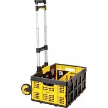 Stanley SXWTD-509 sklopiva ručna kolica i sklopiva košara 25kg, set, nosivost 60kg, aluminij, crno-žuti