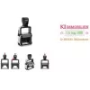 Trodat Professional 4.0 5430 samotinteći datumski pečat s vaučerom za individualnu tekstualnu ploču, 3 retka, 49x28 mm, crni 121362