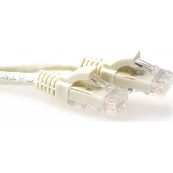 ACT boje slonovače 0,25m U/UTP CAT6A snagless RJ45 patch kabel IB3252