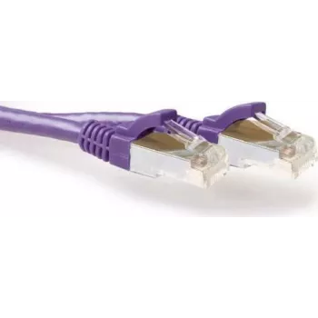 ACT ljubičasti 15m LSZH S/FTP CAT6A patch kabel bez zapinjanja FB8715