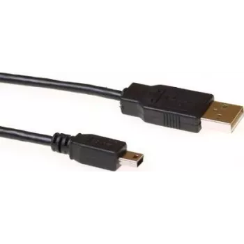 ACT SB2413 USB 2.0 kabel 3 m USB-A utikač na Mini-USB B utikač, crni