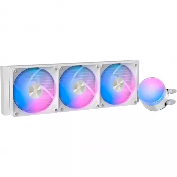 Ocypus Delta L36 ARGB V2 White AIO tekuće hlađenje procesora, 360mm radijator, 3x120mm ARGB ventilatori, Intel i AMD