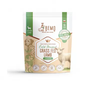 BEMO hladno prešana janjetina s pašnjaka - suha hrana za pse - 3kg
