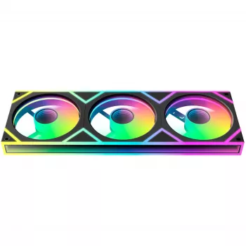 OCYPUS Gamma F36 ARGB Reverse Blade ventilator 120mm PWM, pakiranje od 3 kom., crni